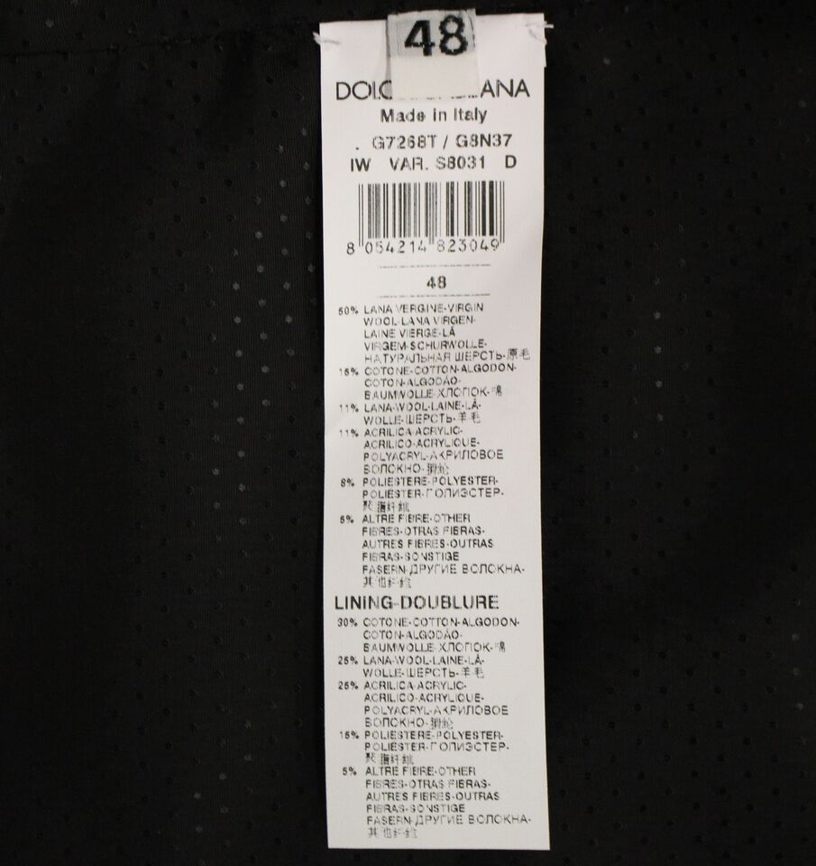 Gilet en laine mélangée gris Dolce & Gabbana