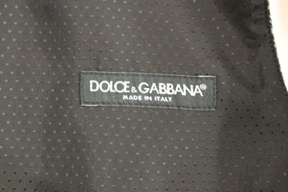 Gilet Dolce & Gabbana gris en coton mélangé avec logo
