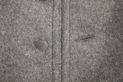 Gilet sans manches en laine mélangée gris Dolce & Gabbana avec logo