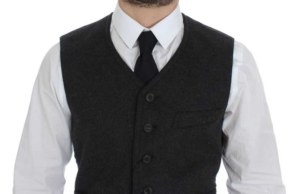 Dolce & Gabbana Gilet en Laine Grise