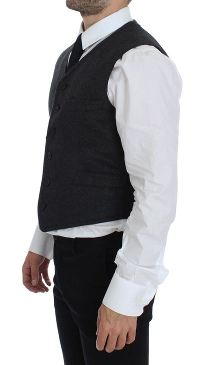 Dolce & Gabbana Gilet en Laine Grise