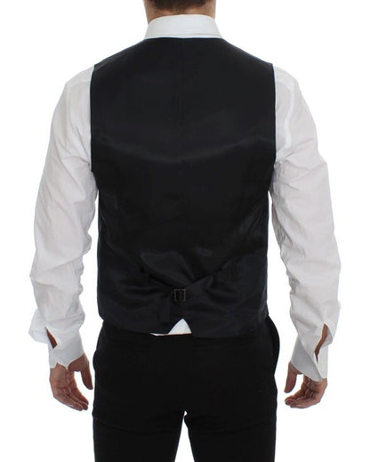 Dolce & Gabbana Gilet gris en laine et soie