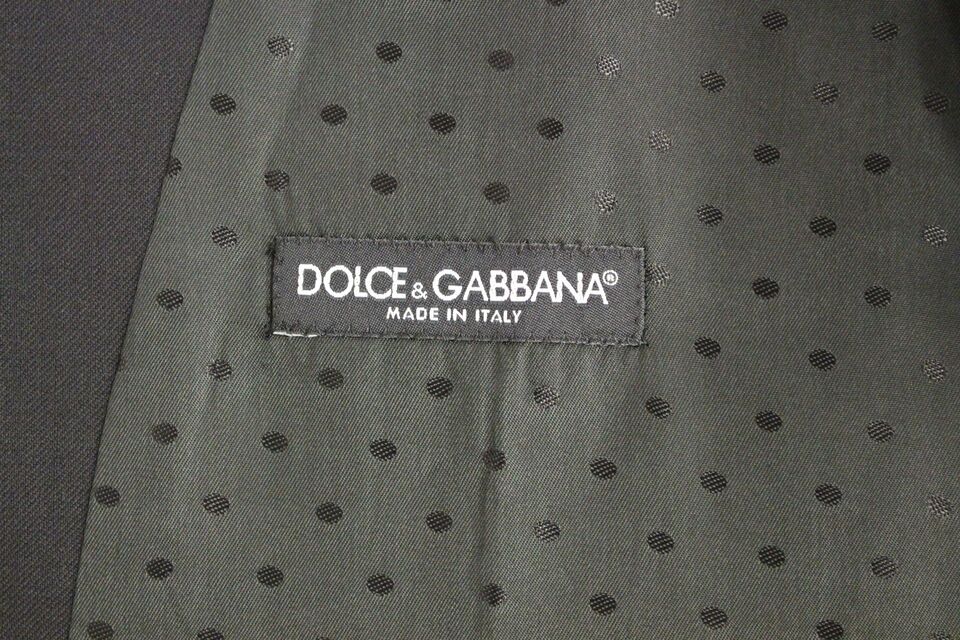 Dolce & Gabbana Gilet de costume formel en laine noire