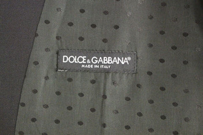 Dolce & Gabbana Gilet de costume formel en laine noire