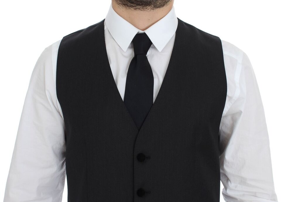 Gilet de Costume Dolce & Gabbana en Laine Grise