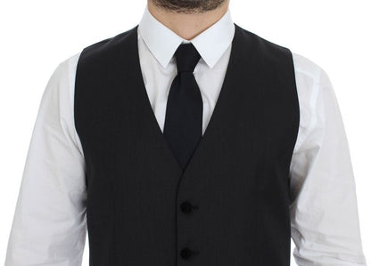 Gilet de Costume Dolce & Gabbana en Laine Grise