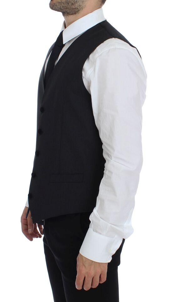 Gilet de Costume Dolce & Gabbana en Laine Grise