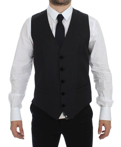 Gilet de Costume Dolce & Gabbana en Laine Grise