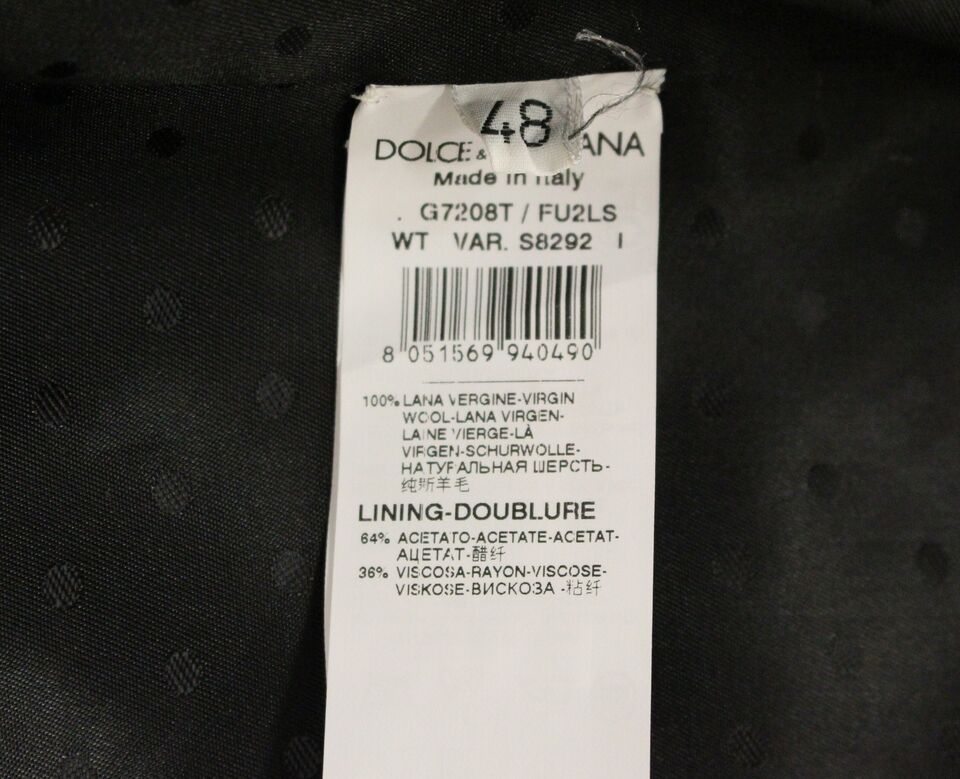 Gilet de Costume Dolce & Gabbana en Laine Grise