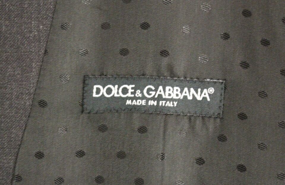 Gilet de Costume Dolce & Gabbana en Laine Grise