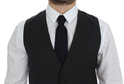 Gilet de Costume Dolce & Gabbana en Laine Grise