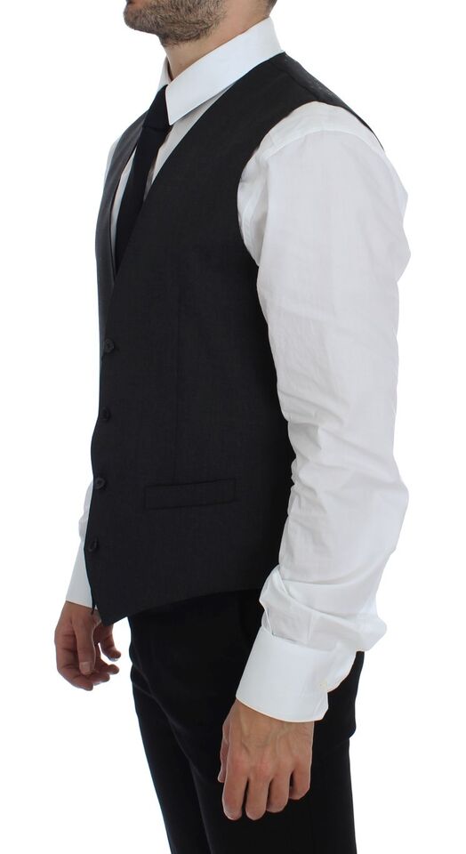 Gilet de Costume Dolce & Gabbana en Laine Grise