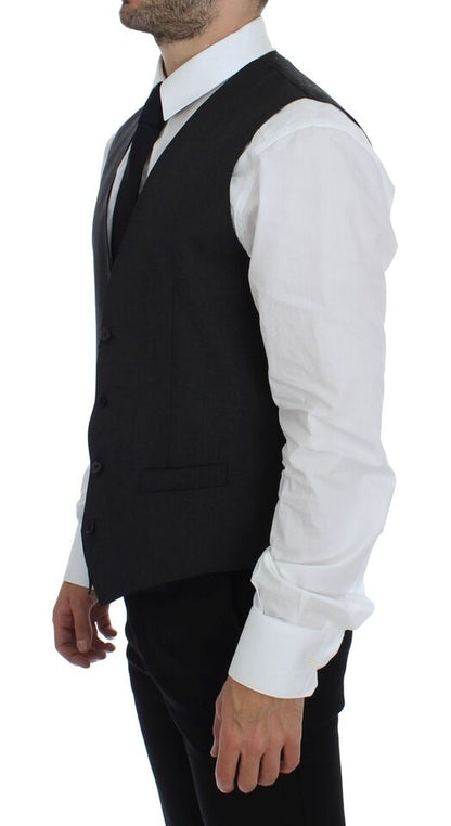 Gilet de Costume Dolce & Gabbana en Laine Grise