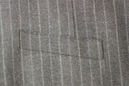 Gilet Dolce & Gabbana gris en laine rayée avec logo