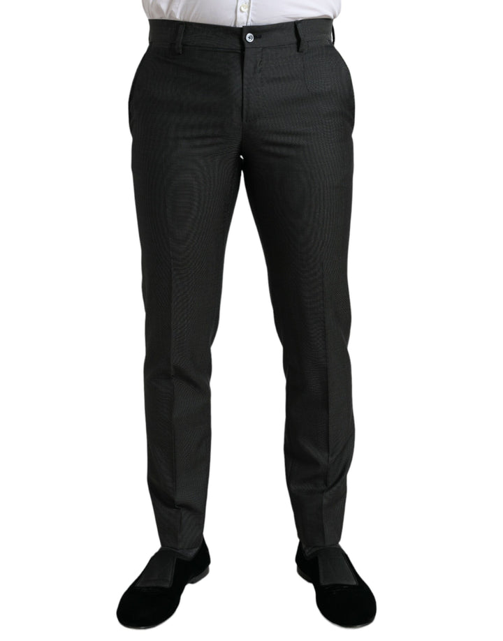Pantalon de costume ajusté extensible anthracite Dolce & Gabbana