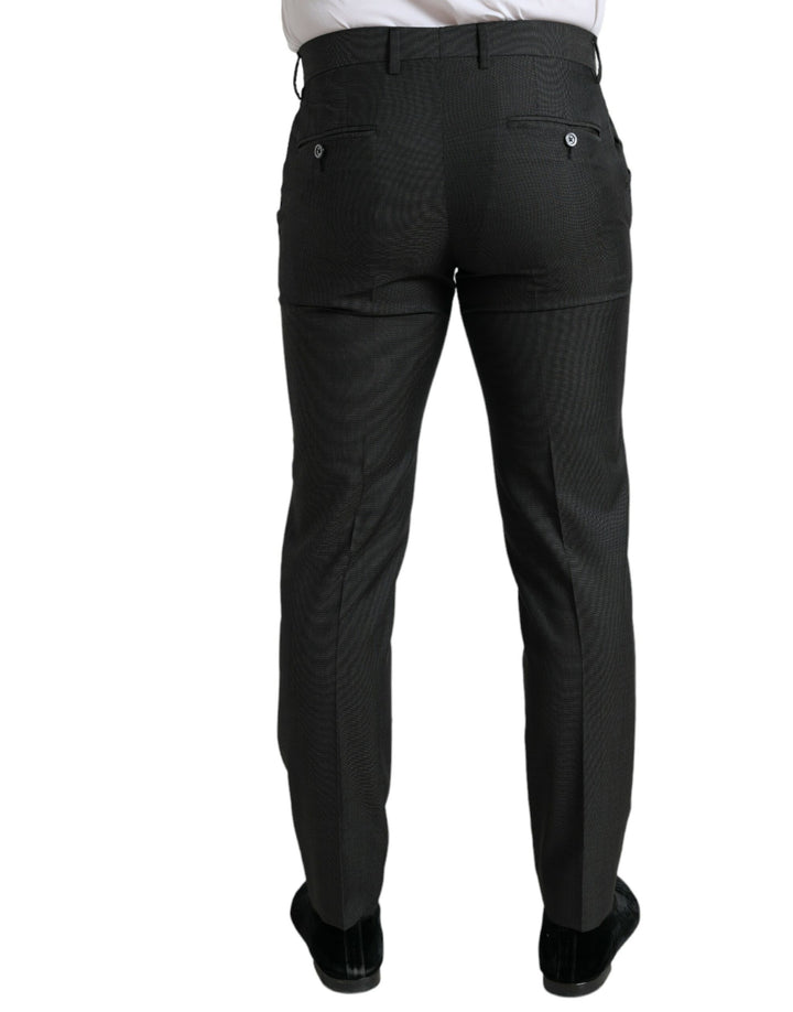 Pantalon de costume ajusté extensible anthracite Dolce & Gabbana