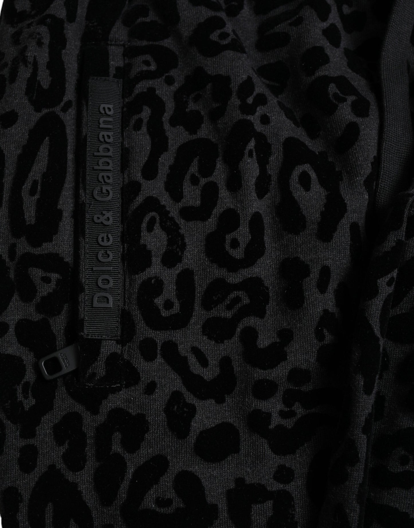 Pantalon de jogging ajusté Dolce & Gabbana en coton léopard noir