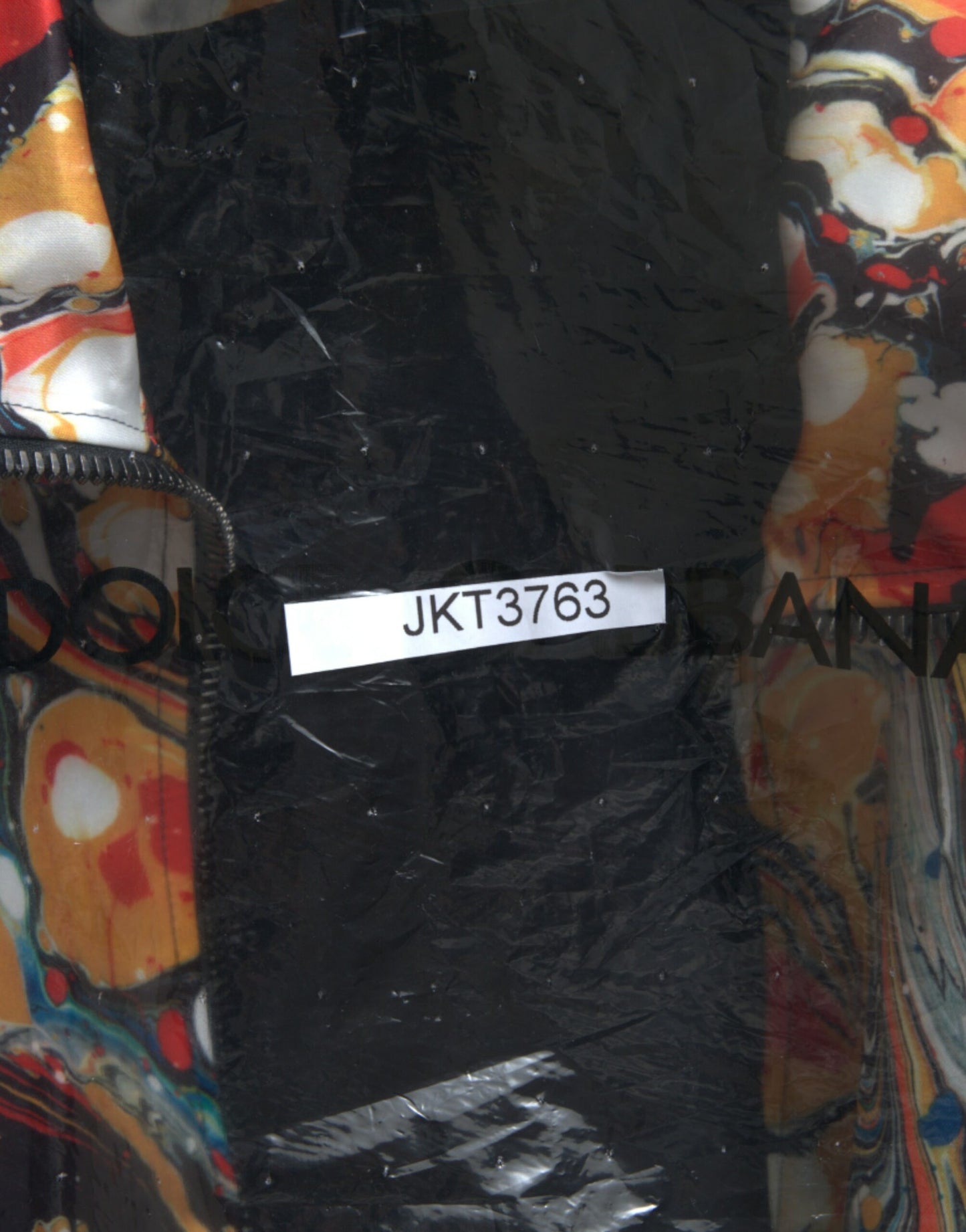 Chaqueta Bomber de Poliéster Abstracta Multicolor Dolce & Gabbana