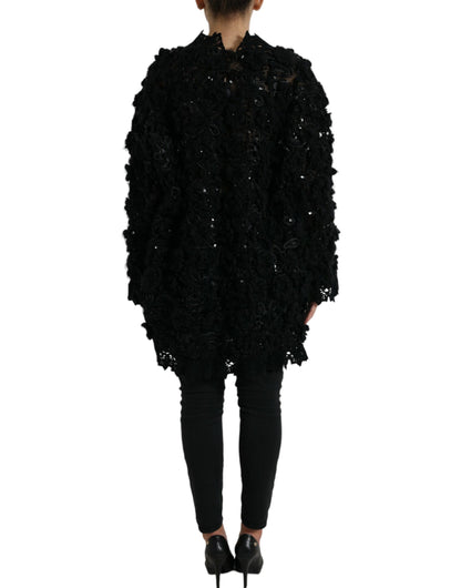Pull Dolce & Gabbana noir orné de sequins