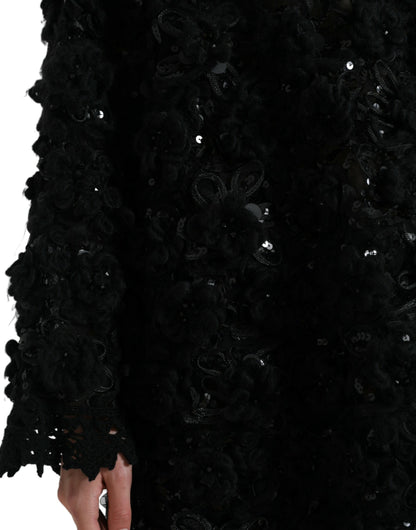 Pull Dolce & Gabbana noir orné de sequins