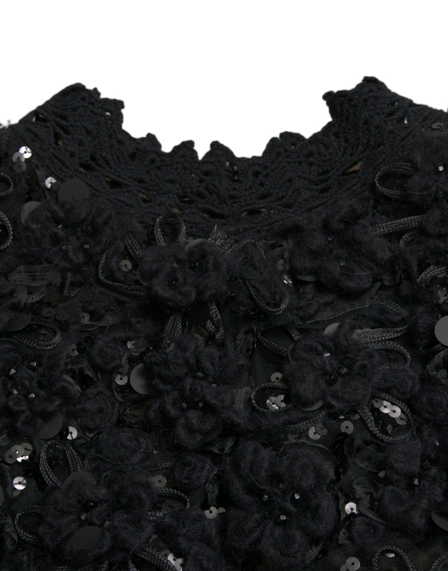 Pull Dolce & Gabbana noir orné de sequins