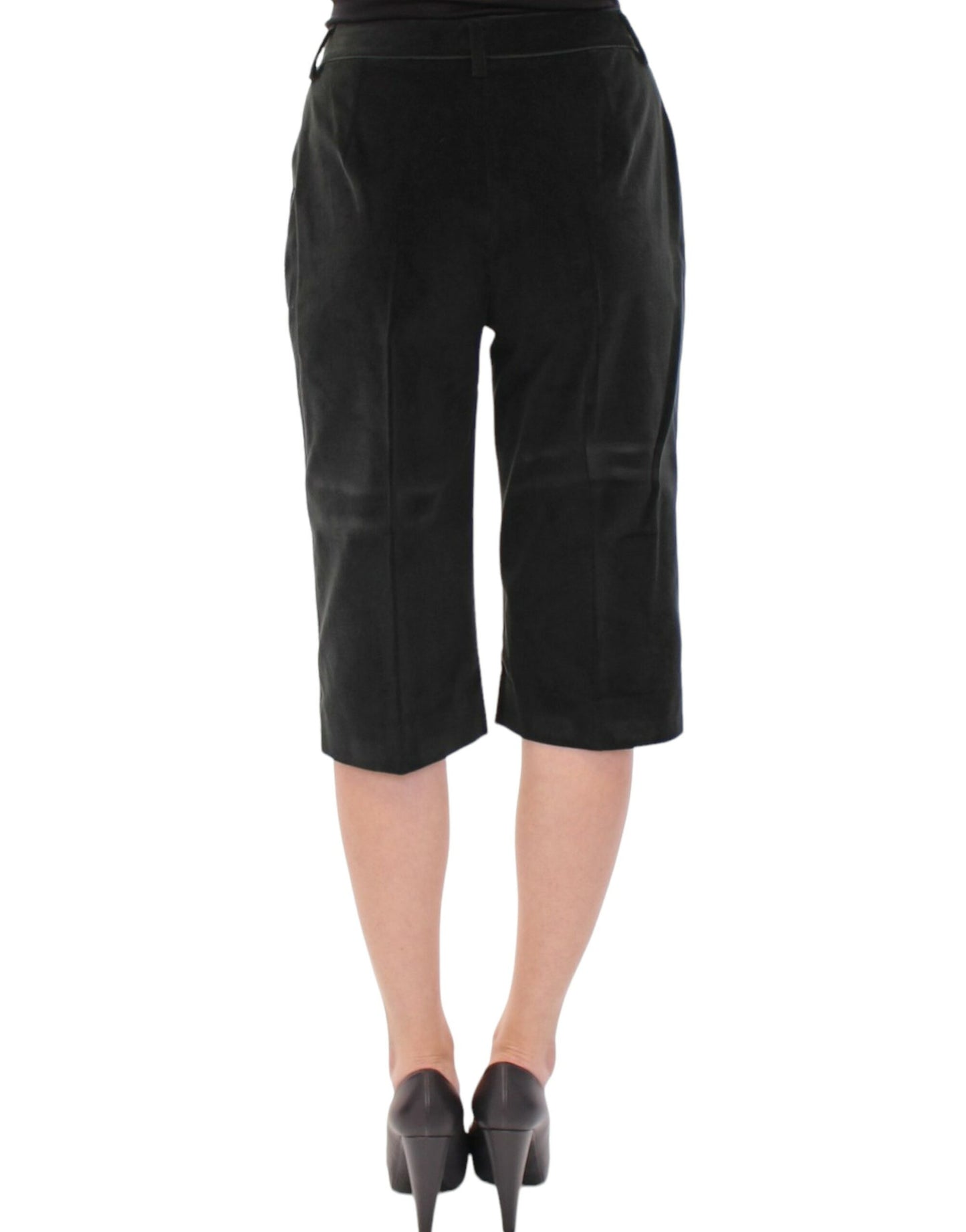 Pantalones cortos de algodón verde oscuro Dolce & Gabbana