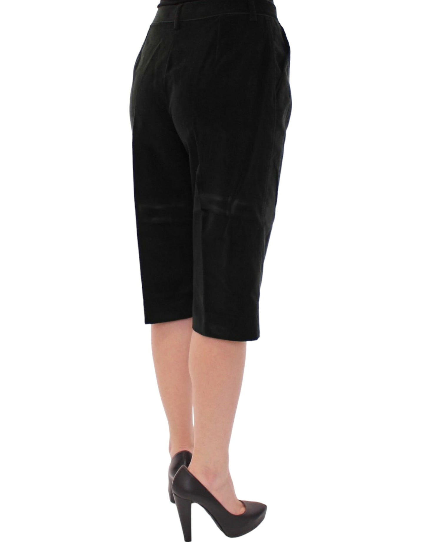 Pantalones cortos de algodón verde oscuro Dolce & Gabbana