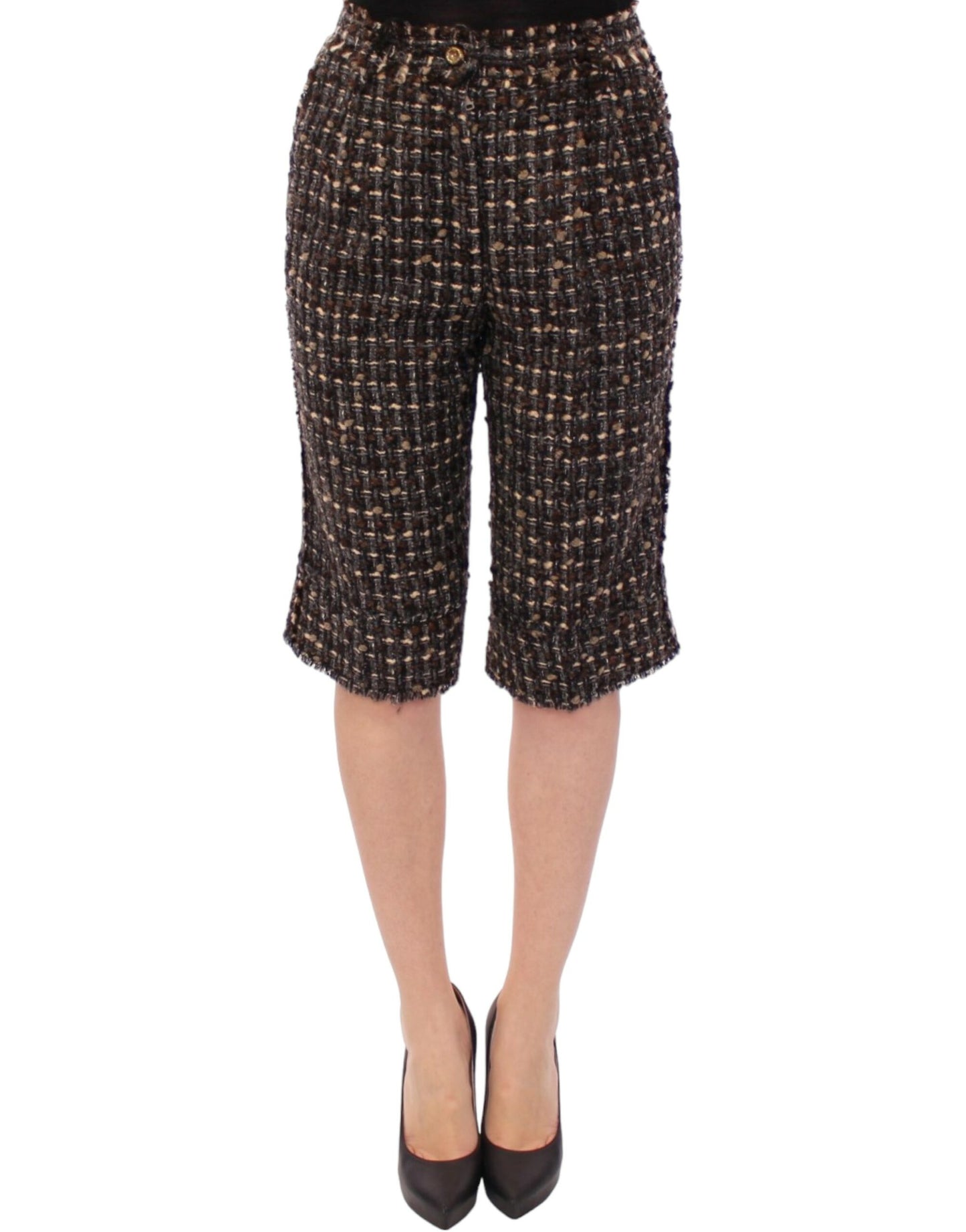 Shorts en laine multicolores Dolce & Gabbana