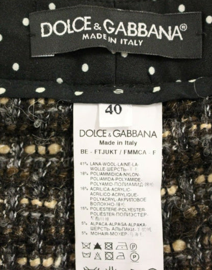 Shorts en laine multicolores Dolce & Gabbana