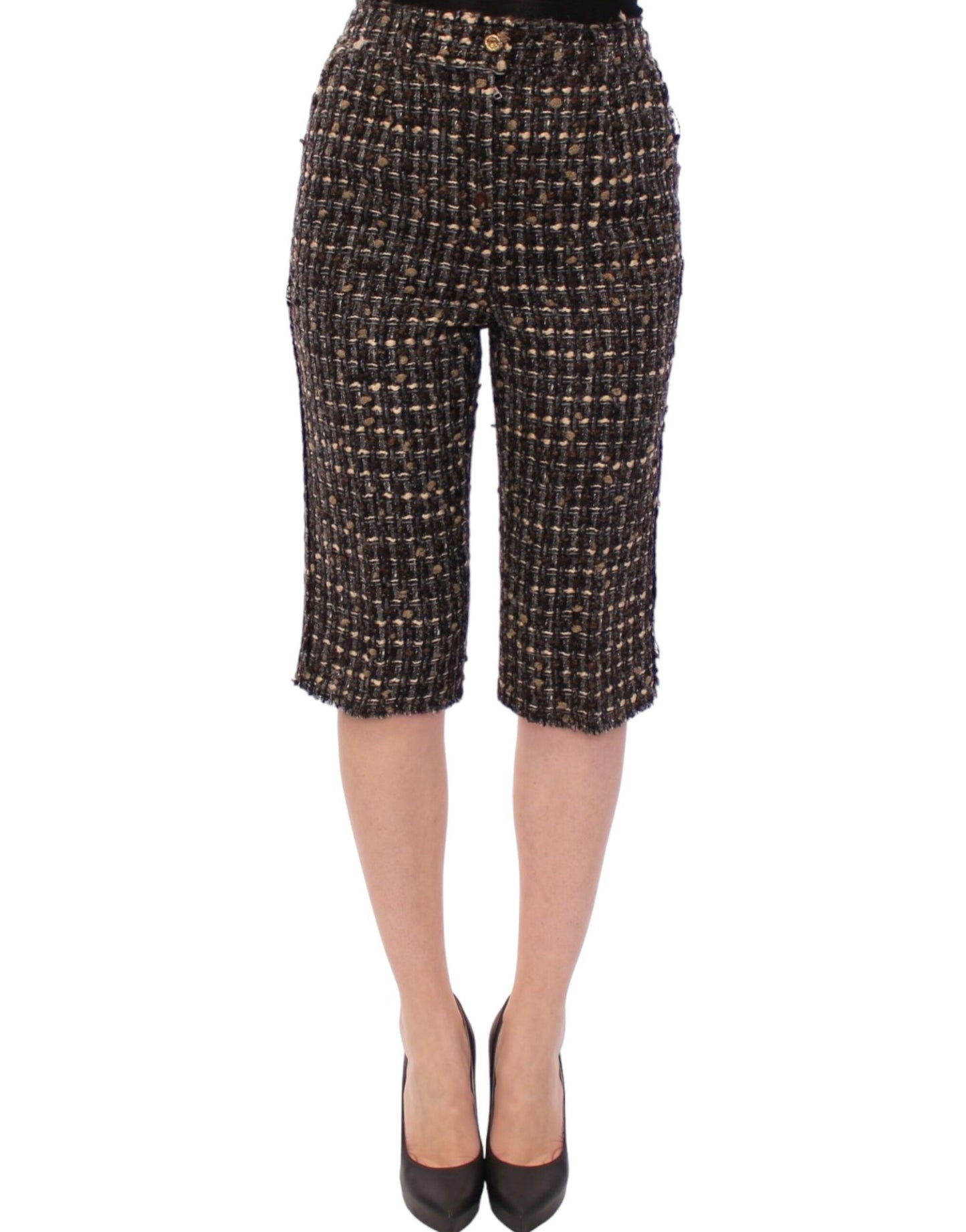 Dolce & Gabbana Short en laine multicolore