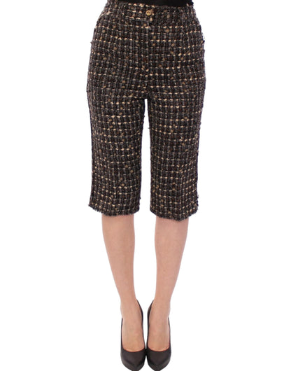 Dolce & Gabbana Short en laine multicolore