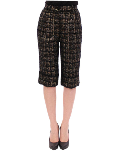 Pantalones cortos de tela negros Dolce & Gabbana
