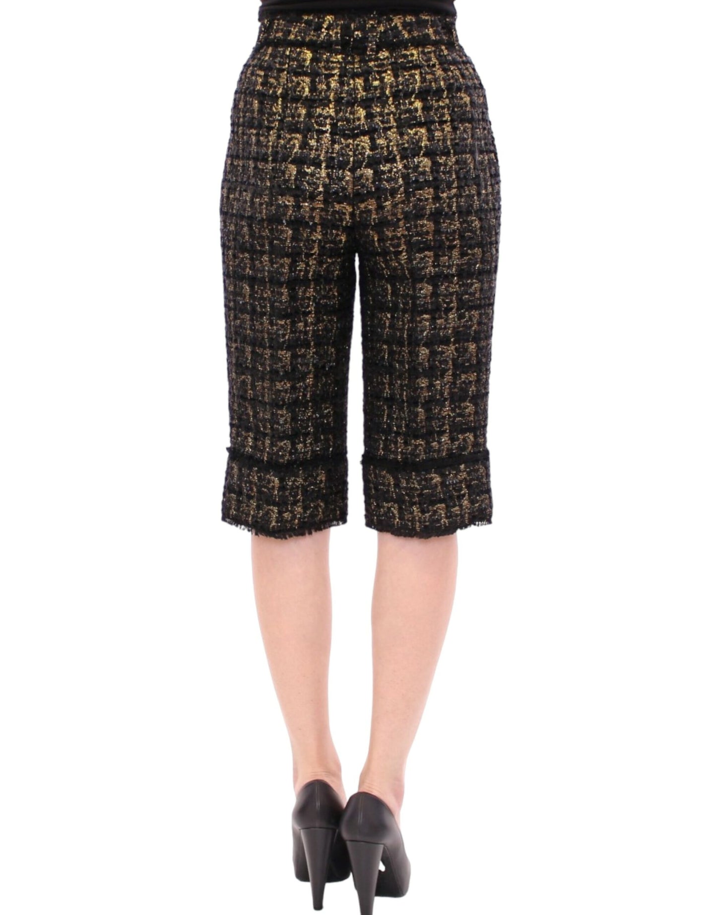 Pantalones cortos de tela negros Dolce & Gabbana