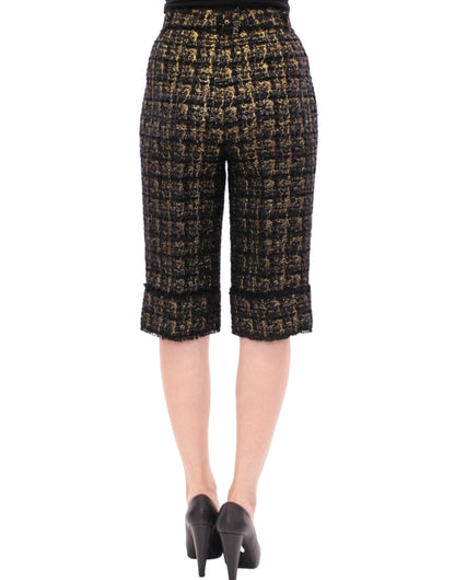 Pantalones cortos de tela negros Dolce & Gabbana