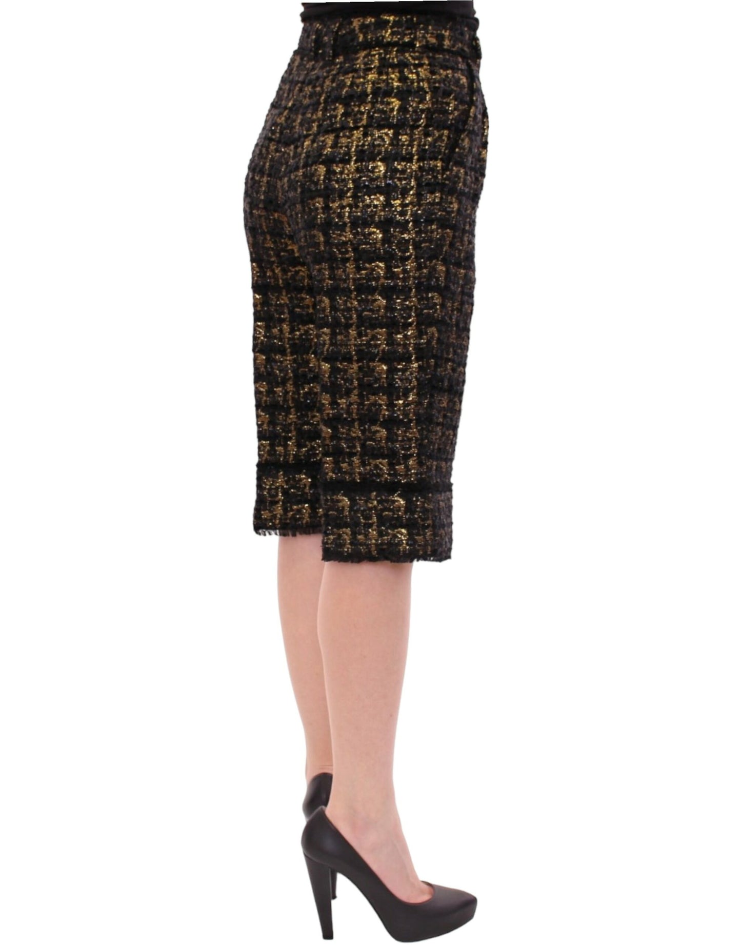 Pantalones cortos de tela negros Dolce & Gabbana
