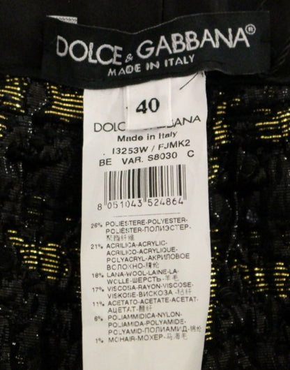 Pantalones cortos de tela negros Dolce & Gabbana