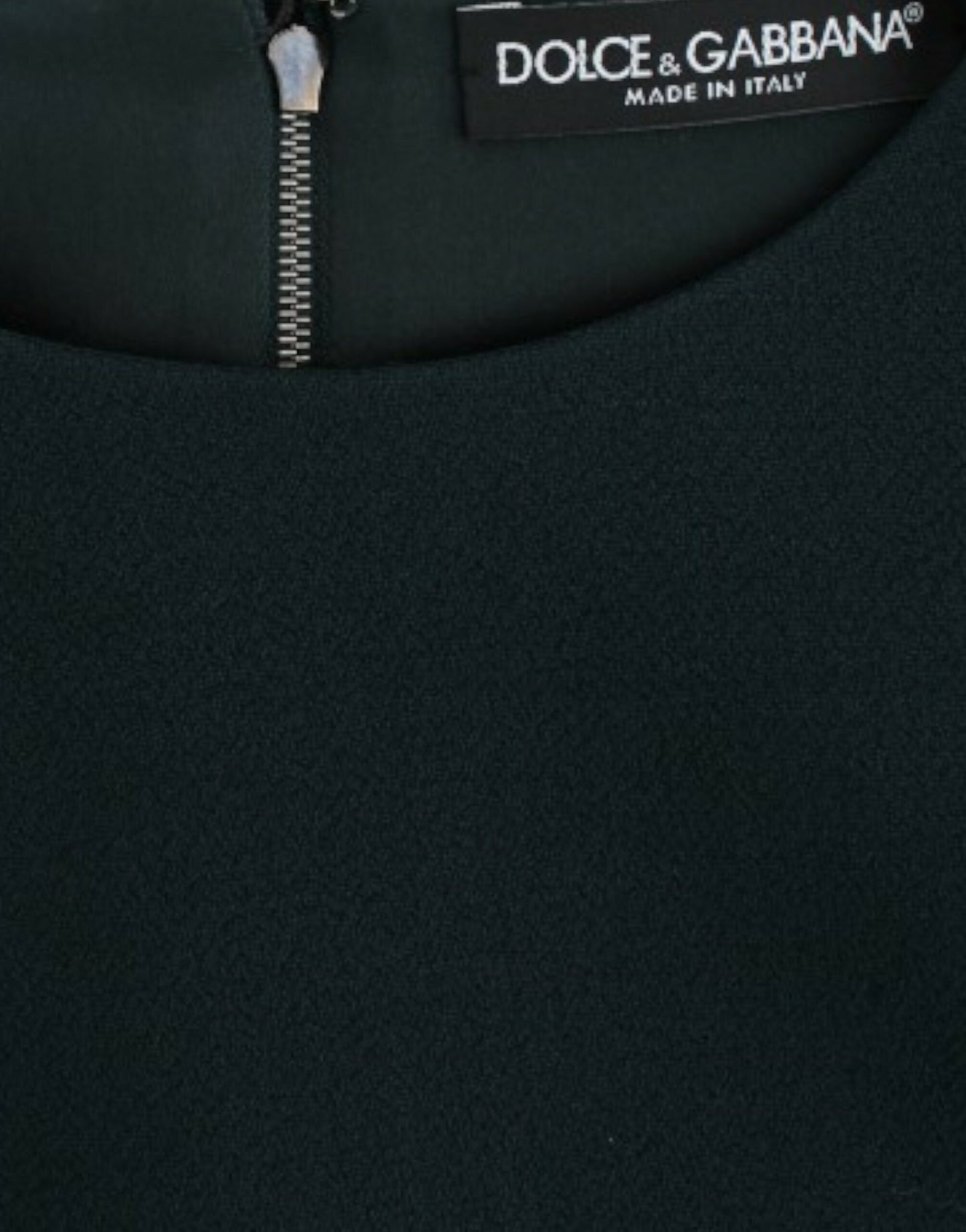 Chemisier en laine vert à manches 3/4 Dolce & Gabbana