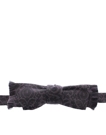 Nœud Papillon Dolce & Gabbana en Laine Grise et Noire