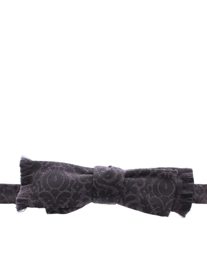 Nœud Papillon Dolce & Gabbana en Laine Grise et Noire