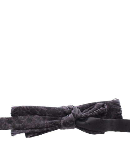 Nœud Papillon Dolce & Gabbana en Laine Grise et Noire