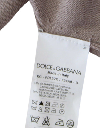 Boléro court Dolce & Gabbana en maille de soie et cachemire