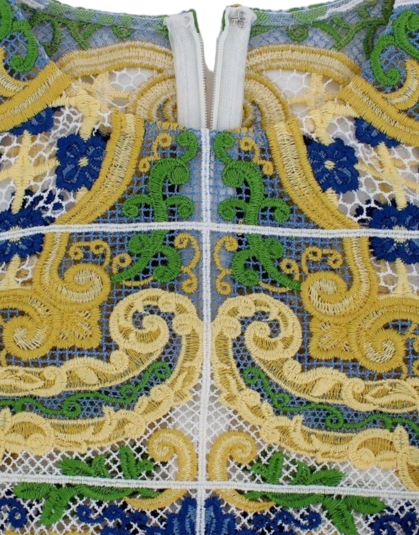 Pull brodé Majolique multicolore Dolce & Gabbana