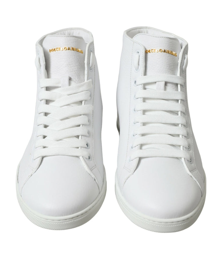 Dolce & Gabbana Zapatillas de Hombre Altas Saint Tropez Blancas