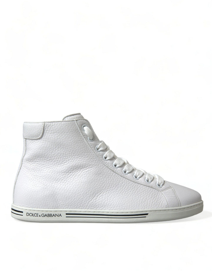 Dolce & Gabbana Zapatillas de Hombre Altas Saint Tropez Blancas
