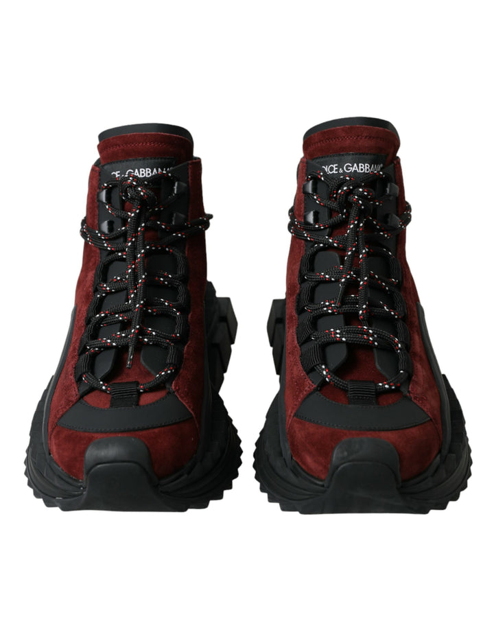 Zapatillas altas para hombre Dolce & Gabbana burdeos Super King