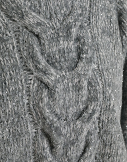 Suéter Dolce & Gabbana de cachemir gris con cuello alto