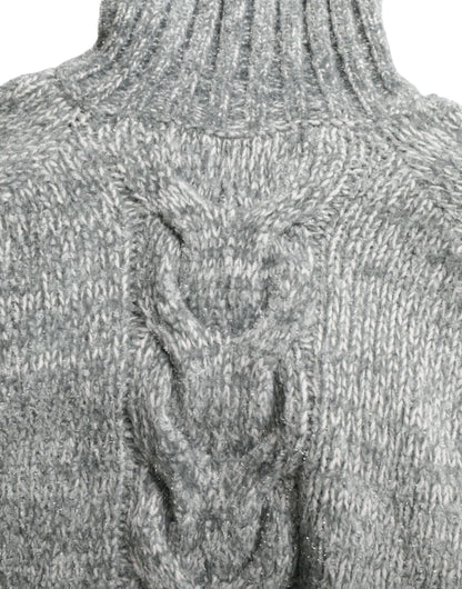 Suéter Dolce & Gabbana de cachemir gris con cuello alto