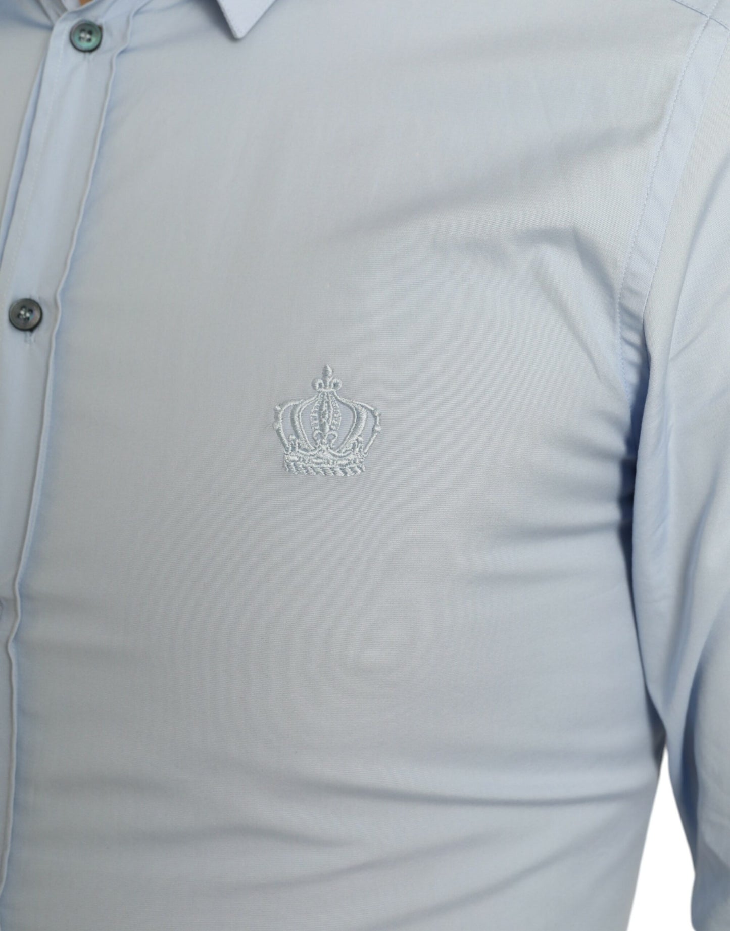 Chemise habillée Dolce & Gabbana en coton bleu ciel pour homme