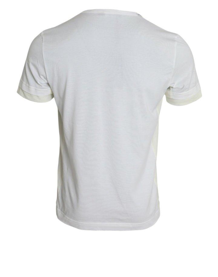 T-shirt Dolce & Gabbana en coton blanc à manches courtes et poche