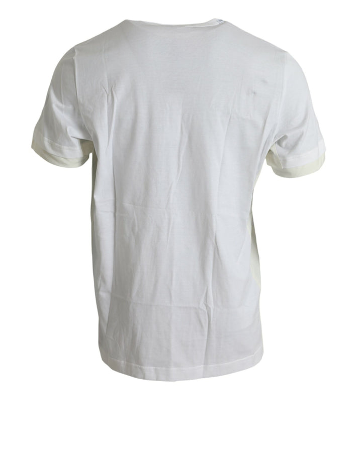 T-shirt Dolce & Gabbana en coton blanc à manches courtes et poche